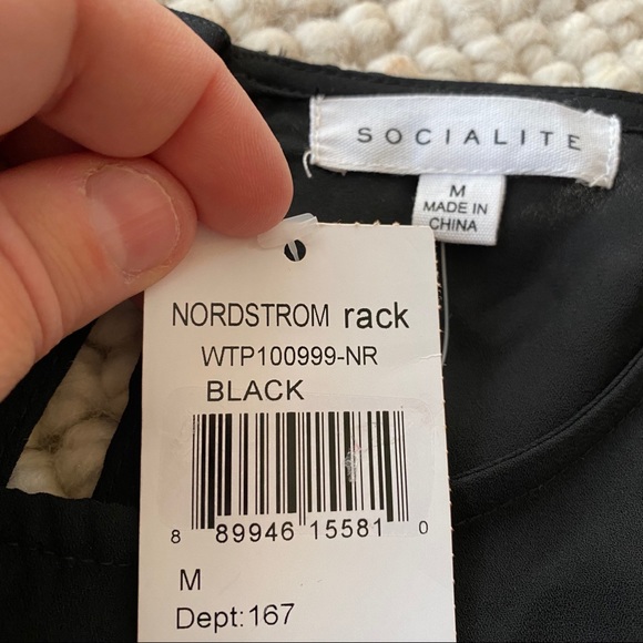 Socialite Sheer Tie Waist Short Sleeve Blouse - Picture 4 of 8